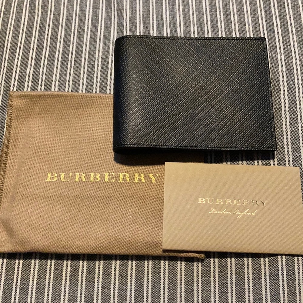 London Check Blue/Black Bifold wallet